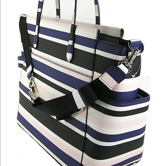 Kate Spade Cruise Stripe Kaylie Baby Diaper Bag - Picture 2 of 13